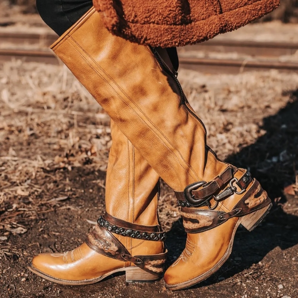 Freebird by Steven Rodondo Whiskey Over the Knee Boots NFR Rodeo Western